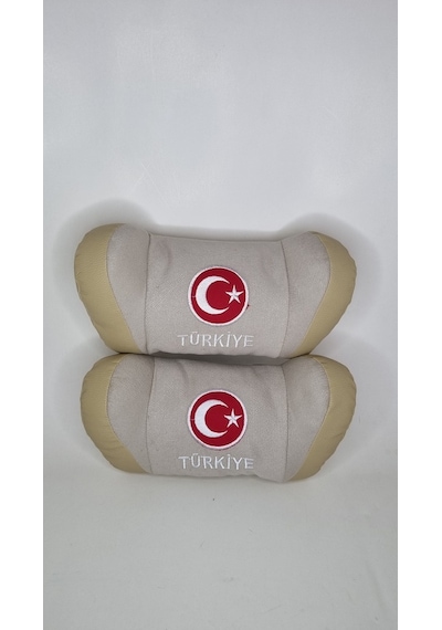 Türkiye Bayrağı Oto Ikili Boyun Yastığı (541623616)