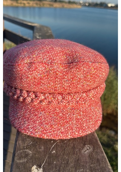 Mollycrush Pembe Kışlık Gazeteci Şapka Newsboy Kadın Vintage Kasket Pembe