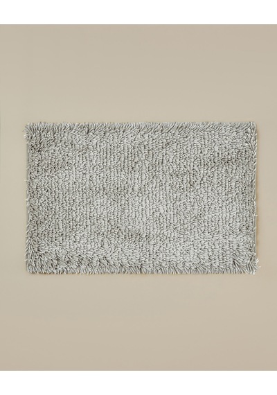English Home Silky Shine Kaydırmaz Taban Banyo Paspası 50x80 Cm Gri Gri