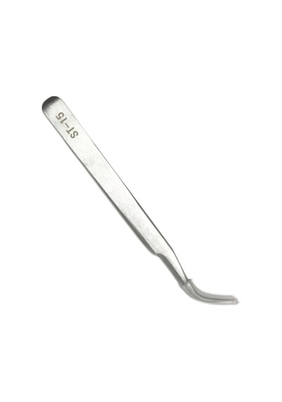 Hassas Kaş Cımbız - Pürüzsüz Bakım İçin Hizalanmış İpuçları İle Sakal Sökücü Curved Nose Pliers