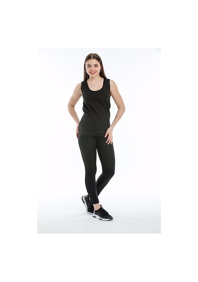 Termal Sauna Tayt-atlet Takım Unisex 3xl Beden Siyah