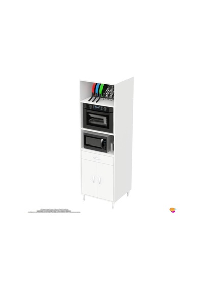 Modilayn Ennet 60x194.6x48 Cm Fırın / Mikrodalga Dolabı 1 Çekmece, 2 Kapaklı. Mutfağınıza Yer Açın Beyaz Modilayn Ennet 60x194.6x48 Cm Fırın / Mikrodalga Dolabı 1 Çekmece, 2 Kapaklı. Mutfağınıza Yer Açın Beyaz