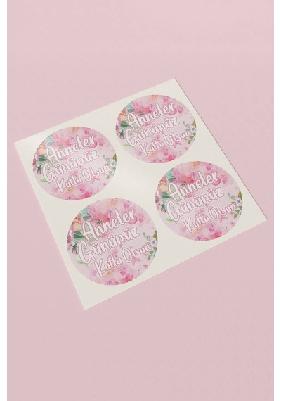 Anneler Gününüz Kutlu Olsun Sticker 3x3cm St2368 Çok Renkli