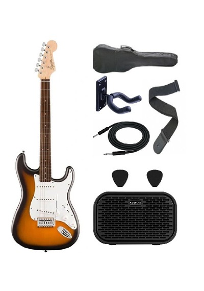 Squier Debut Serisi Stratocaster Laurel Klavye 2ts Gitar Seti