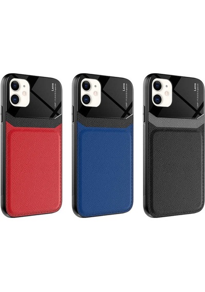 Apple Uyumlu iPhone 11 Kilif Zore Emiks Deri Görünümlü Kilif 498705158