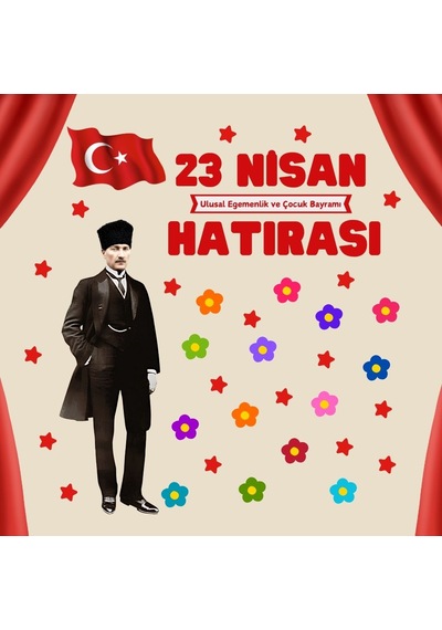 23 Nisan Hatırası Pano Süsü