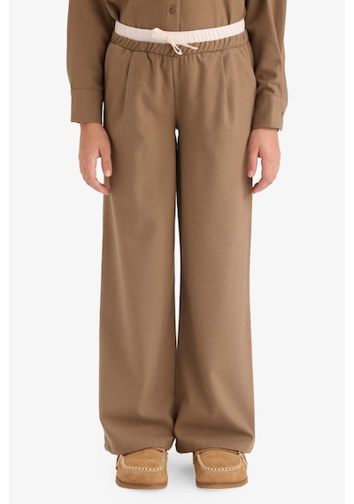 Defacto Kız Çocuk Beli Lastikli Wide Leg Pantolon G4506a825wnbg75 Bej-bg75