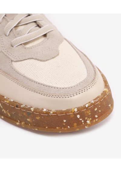 Yargıcı Deri Keten Sneaker 24yeay4472x 017 Bej