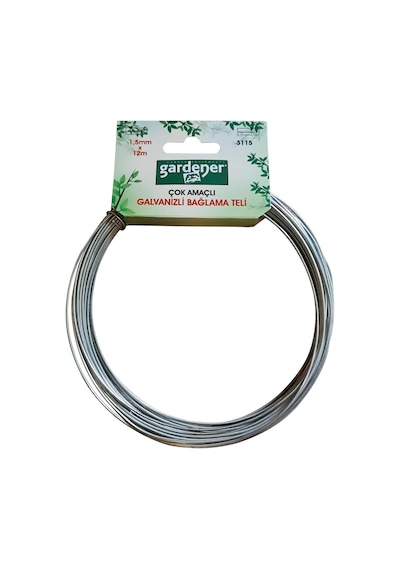 3115 Galvanizli Çok Amaçlı Bağlama Teli - 1,5mm X 12m