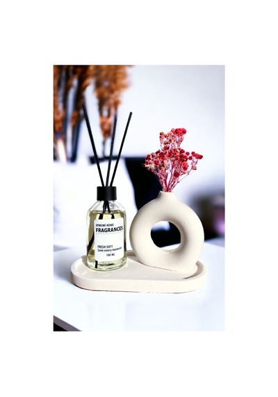 Minimal Halka Stand Ve Fresh Soft Oda Kokusu 100ml Seti