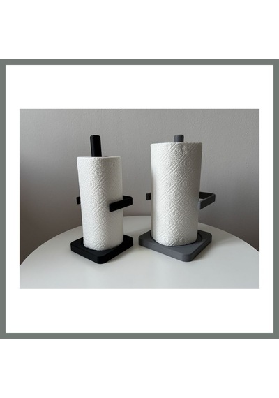 Bezos Minimalist Kağıt Havlu Standı Tezgah Üstü Havluluk Mutfak Aksesuarı Mmbz Çok Renkli