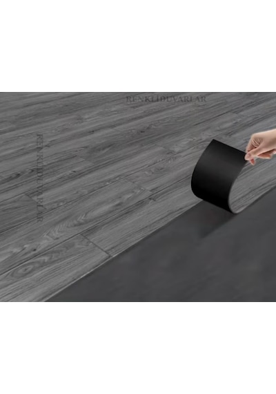 5 Metrekare Koyu Gri Kendinden Yapışkanlı Suya Neme Dayanıklı Pvc-lvt Yer Kaplama Parkesi Nwyp09