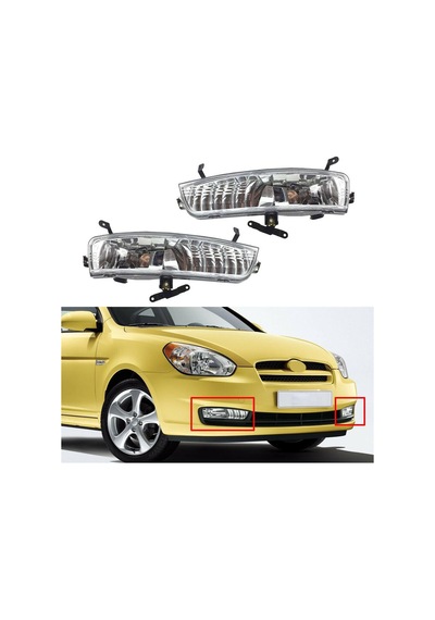 Hyundai Accent Era Sağ + Sol Ön Sis Lambası Takımı 2006--2011 N11.11548
