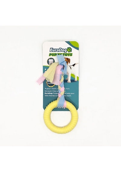 Eurodog - 611 - Puppy Toys Sarı Halka Diş - Csmo-tex - Kma Oyuncağı