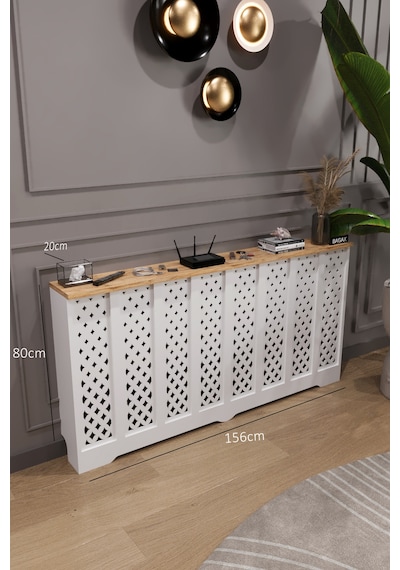 Petek Kaplama Modern Radyatör Kapatma Ünitesi Ön Panel Mdf Tasarım İç Ölçü 156 Cm Dış Ölçü 160 Cm Petek 156 Beyaz Üstü Çam D11 Petek Kaplama Modern Radyatör Kapatma Ünitesi Ön Panel Mdf Tasarım İç Ölçü 156 Cm Dış Ölçü 160 Cm Petek 156 Beyaz Üstü Çam D11