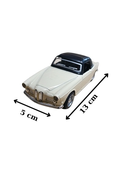 1959 Bmw 503 Beyaz Nostaljik Metal Çek Bırak Model Araba Kapılar Açılır 1/36 Ölçek Çok Renkli