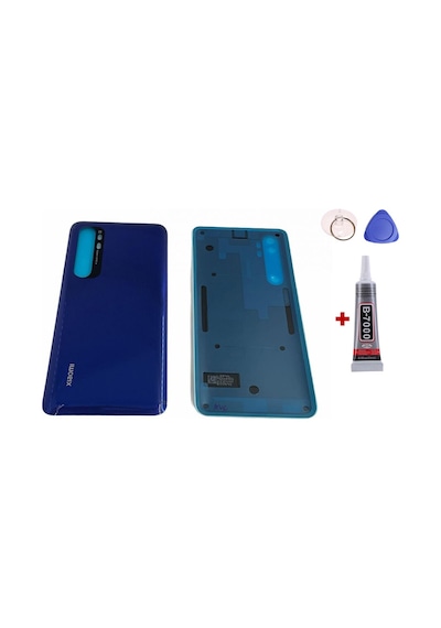 Xiaomi Mi Note 10 Lite Mavi Arka Kapak Batarya Kapağı Pil Kapağı Yapışkan Ve Sökme Aparatıyla Beraber Full Set Mavi