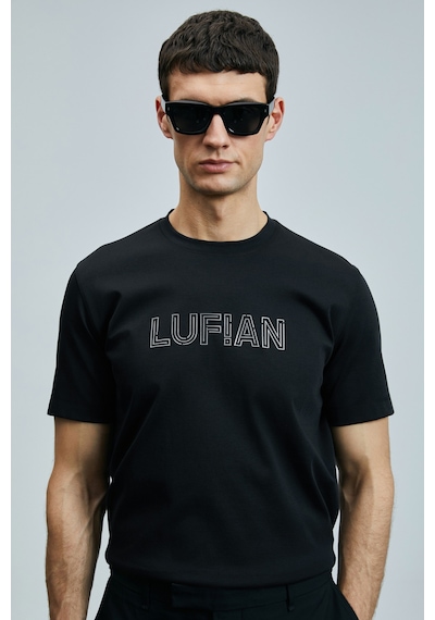 Lufian Erkek T Shirt 111020240 Siyah Siyah