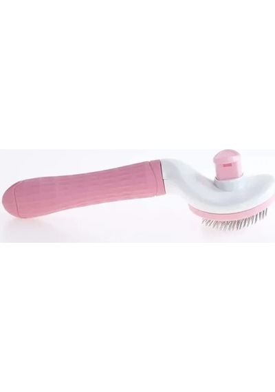 Otomatik Temizlenen Pembe Kedi Ve Köpek Tarağı