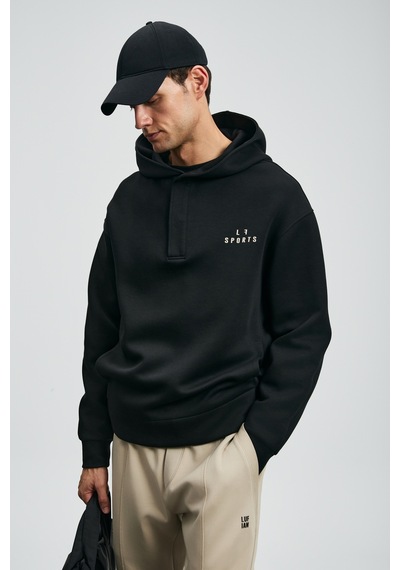 Lufian Road Erkek Sweatshirt Siyah Siyah 112030180100100 Siyah