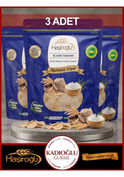 Haşiroğlu Çerezlik Klasik Doğal Tarhana Cips 450 Gr X 3 Adet