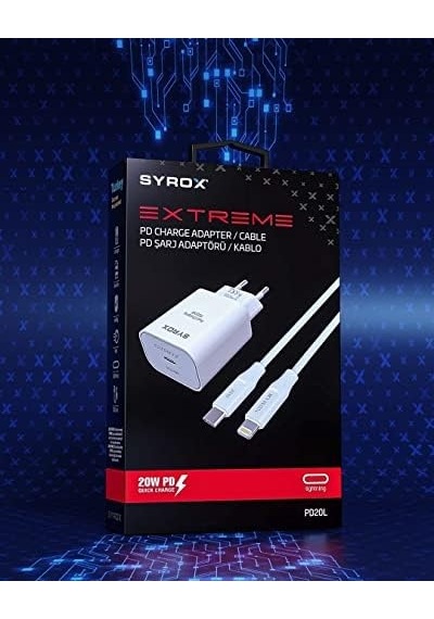 Pd20l Şarj Aleti 3.0a Pd20w Type-c To Lightning Kablo Set Beyaz