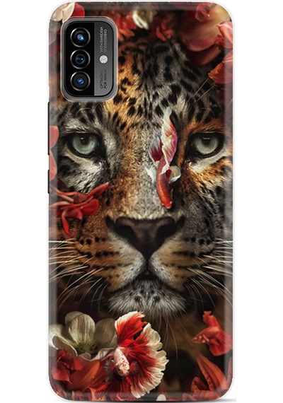 Reeder P13 Blue Max Pro Lite 2022Kılıf Resimli Desenli Baskılı Silikon Flowers Baby Tiger 1336