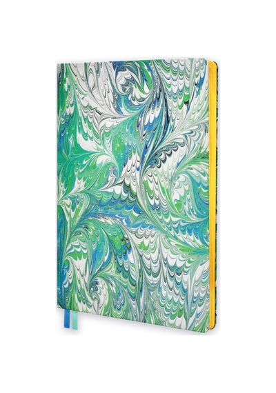 19x25 Ciltli Ebru - Design No 07 Çok Renkli
