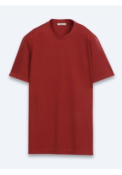Kip Kiremit Düz T-shirt
