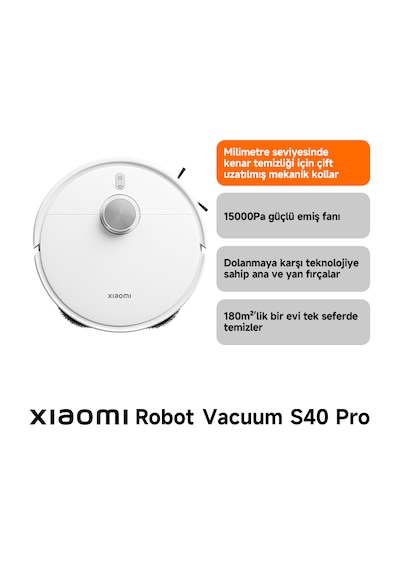 Xiaomi Robot Vacuum S40 Pro 15.000 Pa Robot Süpürge