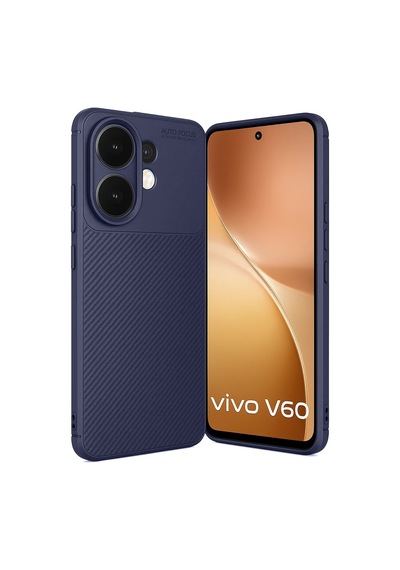 Uryport Vivo V60 5g Auto Focus Karbon Kapak - Lacivert