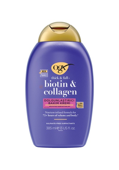 Ogx Dolgunlaştırıcı Biotin & Kolajen Sülfatsız Bakım Kremi 385 Ml