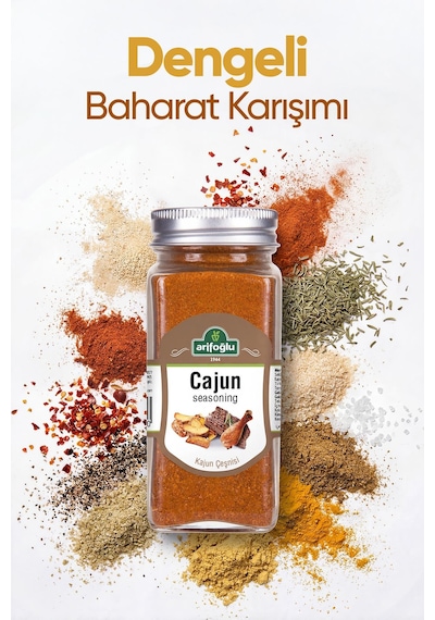 Cajun Kajun Baharatı Cam Şişe 60 Gr.