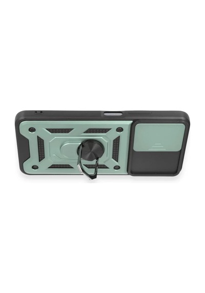 Xiaomi Redmi Note 12 5g Uyumlu Kılıf Pars Lens Yüzüklü Silikon - Yeşil