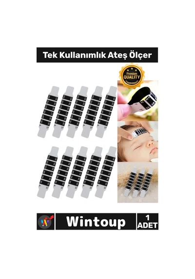 Ölçer Hızlı Güvenilir Ölçüm Sağlayan Hijyenik Pratik Esnek Şerit Medikal Tek Kullanımlık Ateş Ölçer
