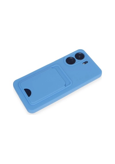 Xiaomi Redmi 13c Kılıf Kelvin Kartvizitli Silikon - Mavi 0.2M-Çok Renkli