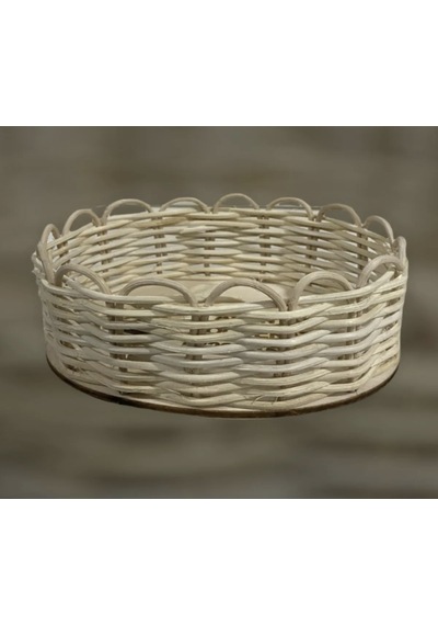 Bambu Ekmek Sepeti, Takı Toka Sepeti 12 x 15 x 6 CM Kahverengi