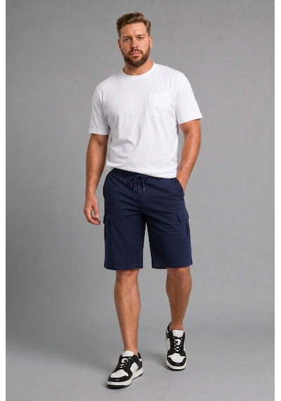 Defacto Relax Fıt Düz Paça Sweatshirt Kumaşı Uzun Şort H2058ax26smnv64 Lacivert-nv64
