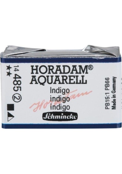Schmincke Horadam Aquarell Artist Sulu Boya İndigo Yarım Tablet