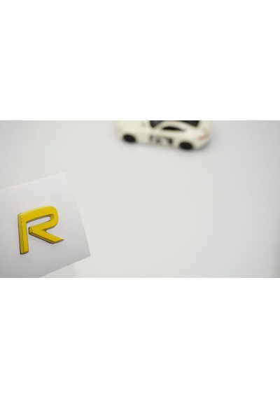 Dk Tuning R Rozet Sarı 2.2cm Bagaj Yazı Logo Arma Volvo İle Uyuml