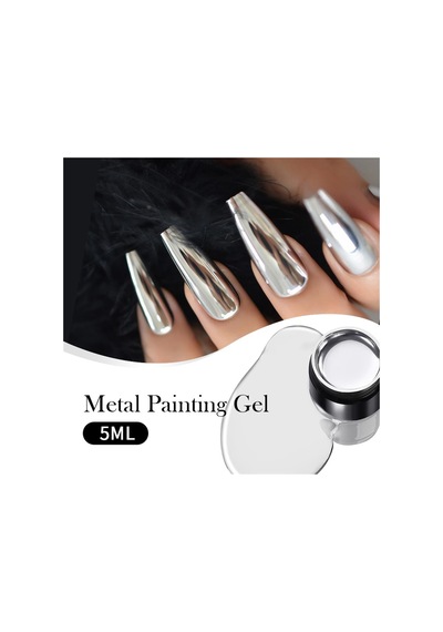 Born Pretty 5ml Silver Metalik Drawing Çizim Jeli 56536