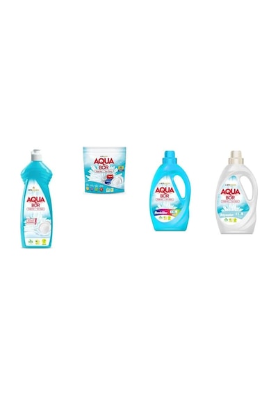 Aquabor Doğal Mineralli Elde Bulaşık + Tablet + Sıvı Renkliler + Sıvı Beyaz 4 Lü Set 12577191