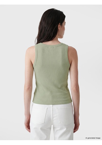 Lcw Comfort Yeşil Bisiklet Yaka Kadın Atlet