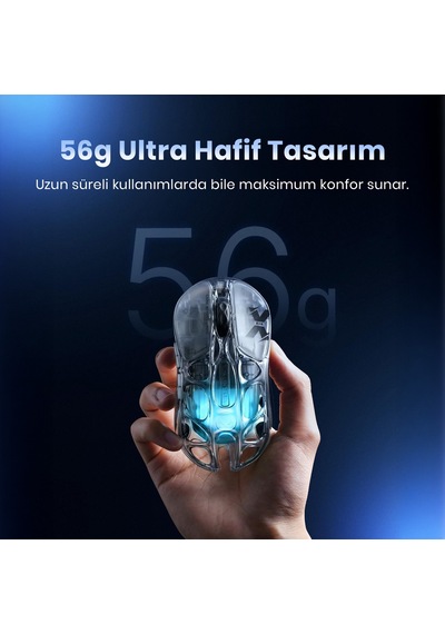 Gravastar Mercury V60 Kablolu Manyetik Gaming İngilizce Q Klavye Ve X Air Kablosuz Optik Mouse Seti,