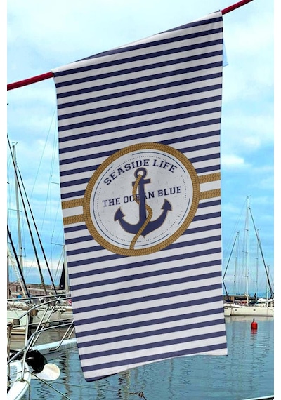 Dijital Baskılı Unisex Deniz Havuz Plaj Havlusu 70x150 Cm. // H0107 Renkli