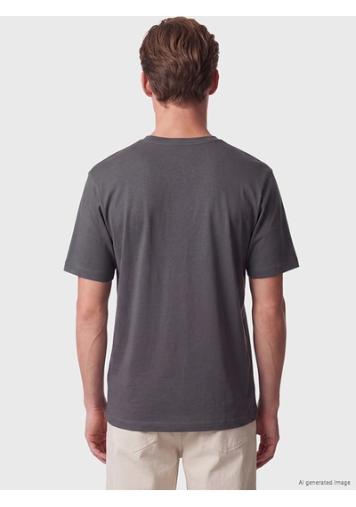 Lcwaıkıkı Classic Antrasit Regular Fit İnce Kumaş Tişört /03