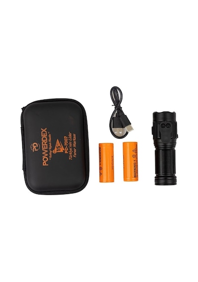 Powerdex Pd-7007 15 Watt Mıknatıslı Mini Şarjlı El Feneri Siyah
