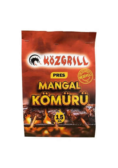 5 Adet Közgrill Mangal Kömürü Pres 1,5 Kg