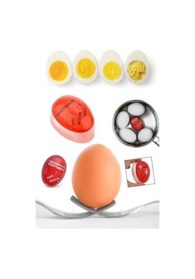 Renk Değiştiren Yumurta Zamanlayıcı Yumurta Haşlama Derecesi Dublör Yumurta Pişirme Aleti Egg Timer