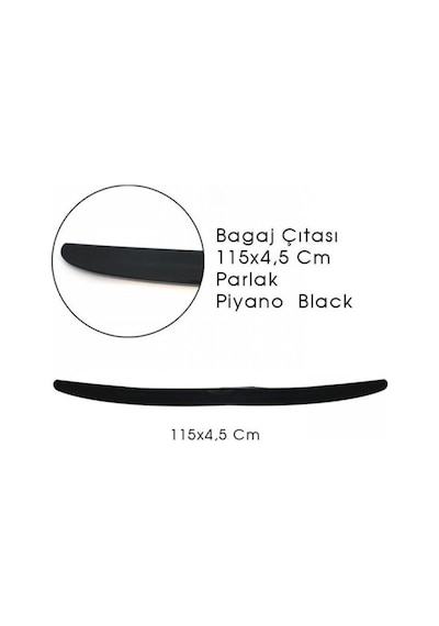 Çıta Spoiler Piano Black Bagaj Üst 115cmx4,5cm Sal155 Br2790108